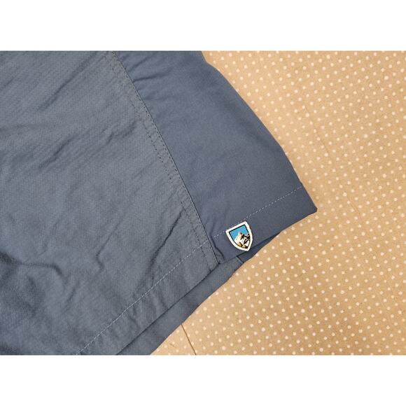 Kuhl Shorts Mens 34 Blue Nylon Stretch Hiking Outdoor Lightweight Renegade 5048 - Picture 2 of 9